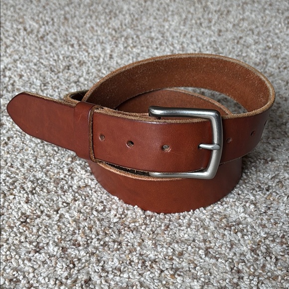 Popov Leather Other - Popov Leather  Men’s Brown Handmade Leather Belt 35